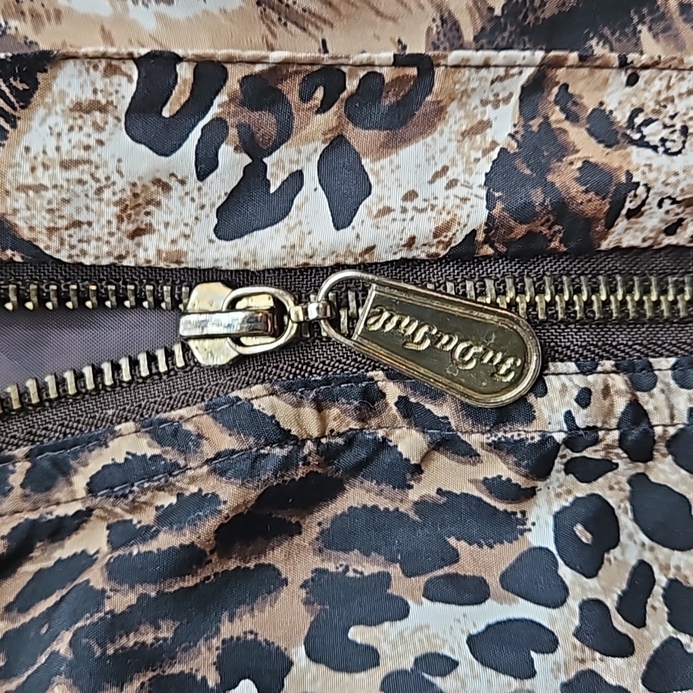 Fuda International Vintage Animal Print Big Cat Safari 100% Silk Windbreaker L - Picture 7 of 7